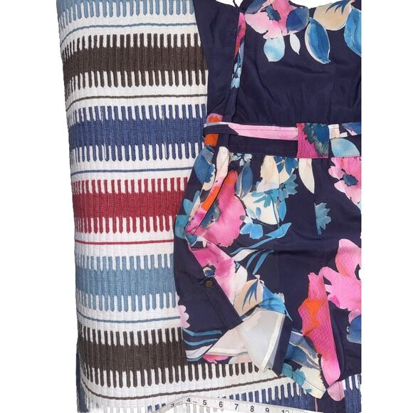 Charlie Jade Floral Romper Boho Chic Beach Club Resort Bohemian Sz S/P - Picture 12 of 13